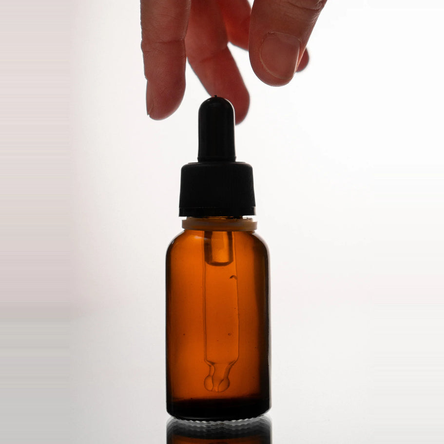 Pipet Container for Cosmetic Use - Provides UV Protection for Light-Sensitive Ingredients - Precise Dispensing of Serums, Oils, and Essential Oils - Environmentally Friendly and Recyclable - Glass